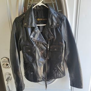 Harley-Davidson riding leather coat